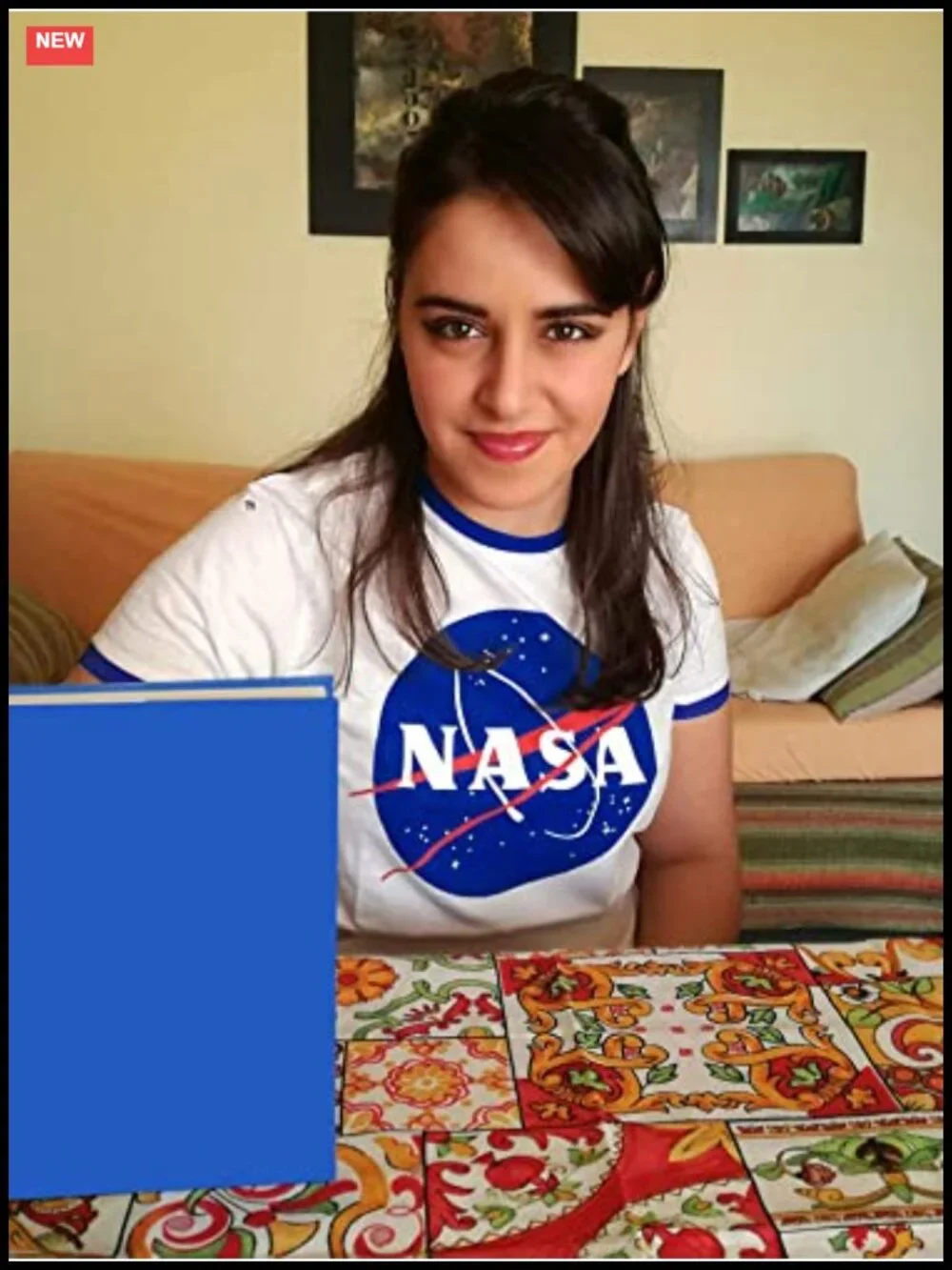 NASA Graphic T-Shirt for Women Space-Lover Tee, Soft Cotton Blend, Crew Neck